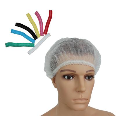 China Single Or Double Plastic Medical Disposable Head Covers Colorful Surgical Caps zu verkaufen