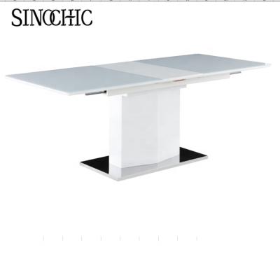 Cina dining furniture cheap breakfast white 8 seater dining table for sell in vendita