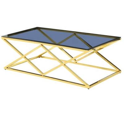 China mail order package gold plated mable coffee table black glass ottoman coffee table dining table for sale