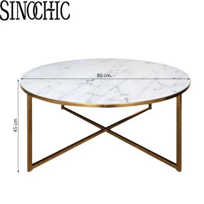 China INDUSTRIAL GOLD SQUARE COFFEE TABLE METAL FRAME GLASS/MARBLE TOP LUXURY DECORATIVE ACCENT LIVING ROOM FURNITURE for sale