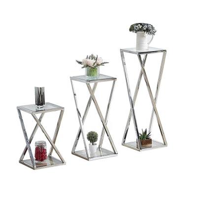 中国 Modern Style flower stand stainless steel fram Flower Shelf 販売のため