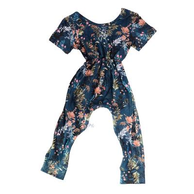 China Wholesale Girls Anti-wrinkle One-Piece Shirt For Kids Size Collection Set Baby Printed Overalls Children for sale