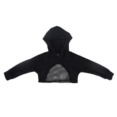 China Latest Customized Anti-wrinkle NEW LONG GIRLS Cotton Net HOODIE SLEEVE Hoodie For Kids for sale