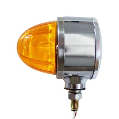 China Single Indicator LED Watermelon Face Marker Lamp with Amber LED for Directions Indicator Light for sale