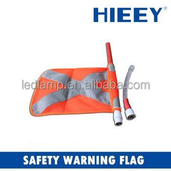 China Led Mini Warning Flags For Cars Exterior Safety Warning Flags 30*25cm for sale