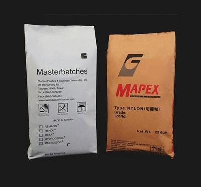 China New Recycled Materials White Sugar Cement Bag 50kg Material Price / Paper Sugar 50kg Cement Bag Packaging for sale