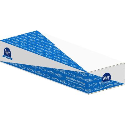 China Recycled Materials Factory Custom Printed Corrugated Frozen Shipping Paper Seafood Box For Fish for sale