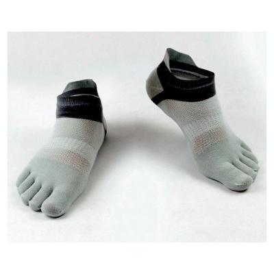 China Breathable Custom No Show Combed Cotton Socks Mens Five Fingers Socks Five Toe Compression Socks for sale