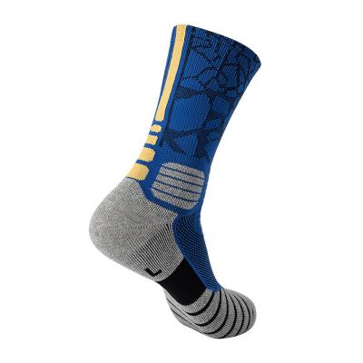 China Custom Fashion Thickened Towel Bottom High Quality Sports Elite Basketball Socks Breathable High for sale