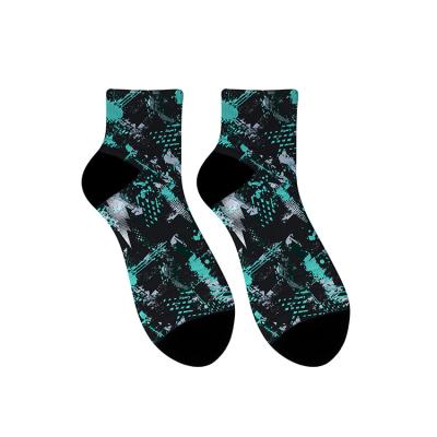 China Wholesale High Quality Breathable Custom 360 Ankle Printing Socks Leisure Slip On Sports Socks for sale