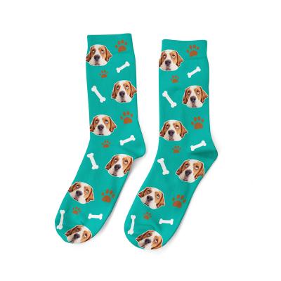 China QUICK DRY Dog Animal Print Socks for Women, Lovely Cute Novelty 3D Face Print Animal Socks for sale