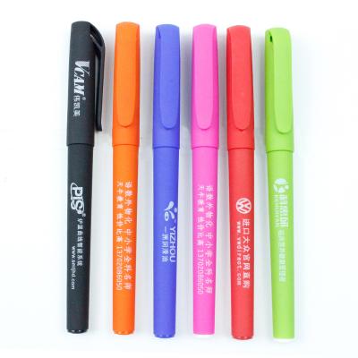 China Promotional Pen Soft Gel Rubber Ink Pen Roller Pens With Logo for sale