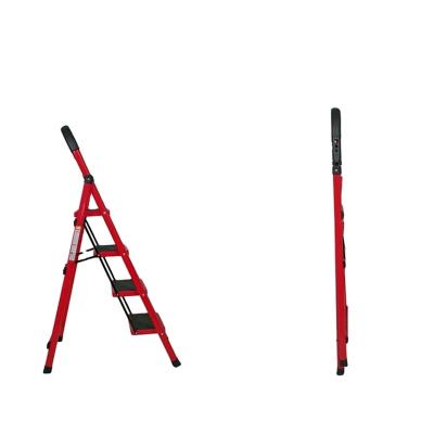 China Wholesale Custom Multifunctional Folding Ladders Factory Use 4 Step Industrial Folding Ladder for sale