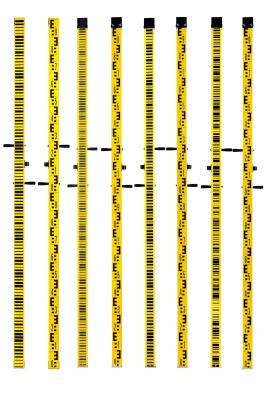 China 3m Topcon DL101C/102C Level Accessory Barcoded Leveling Staff Maganese Rod en venta