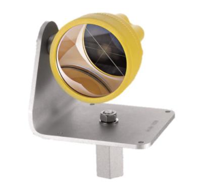 China Prisma de reflector de monitoreo de túnel de minería con soporte en forma de L y capucha de lluvia en venta