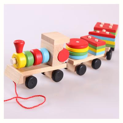 China New Eco-friendly Montessori Toys Baby Montessori Material Amazon HOT Children's Wooden Car Educational Toys Wholesale for sale