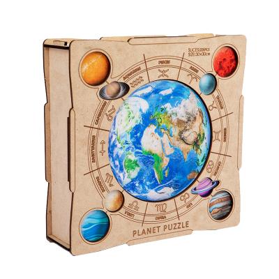 China Material 2021 Adults Kids Gift Eco-friendly Creative Handmade Educational Block Jigsaw Wooden Animal 3D Puzzle Toy Custom Building for sale