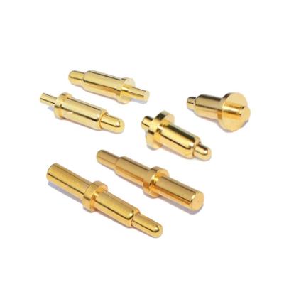 China PCB Connector Terminal Pins Brass 1.5mm 1.8mm 2mm 3mm Gold Plated Spring Loaded Smt Pogo Pin for sale