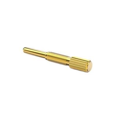 China Smart Device Precision Pogopin Antenna Dice Signaling Earth Probe Special Shaped Gold Plated Spring Rod for sale