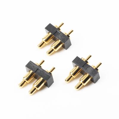 China Cheap and Steady in Telescopic Brass Gold Plated Spring Pin Current Probe OEMPogo Pin Smart Device Connector High Dimension Brass Contact Bent SMT Pogo Pin Terminal for sale