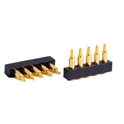 China Cheap and high quality waterproof pogo pin 2p 3p 4p 6p charger connector socket brass SMT terminal pins for sale