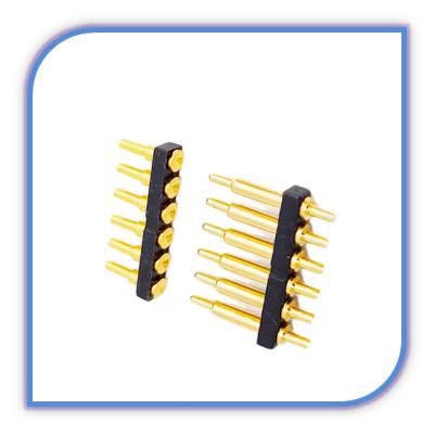 China Cheap and high quality brass spring pin pogo connector gold plating 2p 3p 6p 8p connector waterproof SMT PCB for sale