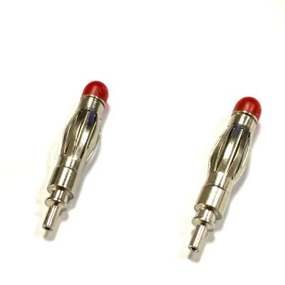 China Medical Devices Directly Supply High Precision Nickel Plating Bullet Connector Banana Plug Male Insulation Material For ECG Cable Devices for sale