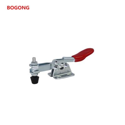 China BOGONG GH-201-L Toggle Clamp 201L Horizontal Heavy Duty Quick Release Clamp Tool Link Toggle Clamp Hand Tool Heavy Duty Anti Slip Down for sale