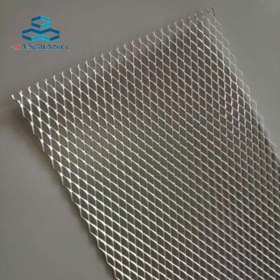 China Silver Aluminum Car Hood Vent Radiator Grill Rhombus Bumper Net Mesh 20mmx10mm for sale