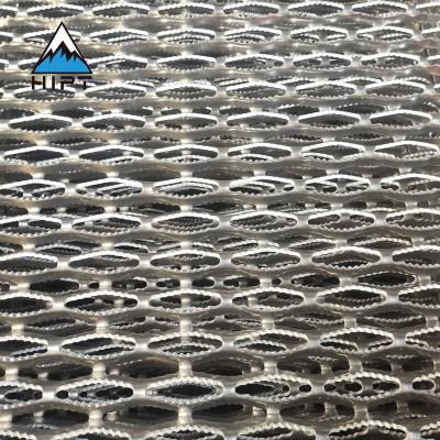 China Perforated Non-Slip Plate Railing Embossed Sheet Aluminum Handle Strut Walkway Safety Grating Railing Perforated Metal Stair Treads for sale