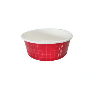 China Restaurant Home Wedding Party Hotel Disposable Dessert Rolls OEM Full Color Printed High Quality Paper Salad Bowl for sale