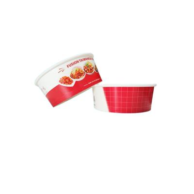 China Restaurant Home Wedding Party Hotel Salad Paper Bowl Good Quality Custom Color Printed Paper Bowl Large for sale