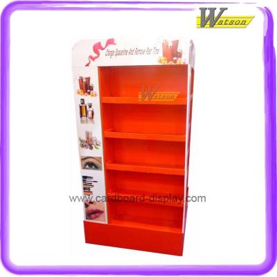 China Cardboard Recyclable Cosmetics Display Stand for Loreal Cosmetics or Estee Lauder Makeups for sale