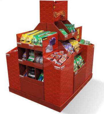 China Promotional POP Gum Sales Pallet Cardboard Show Promotional POS Sales Cardboard Pallet Display for sale