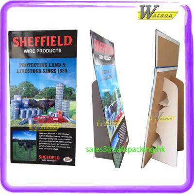 China cardboard poster standee cardboard poster free standing advertising standee for sale