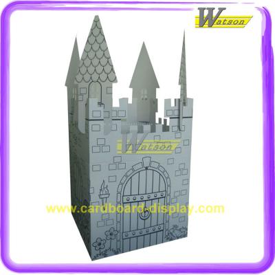 China Hot Selling New Design House Castle China Chandelier Maybelline Single Sided Corrugated Toys Paper Display for sale