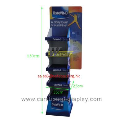 China Dietary Supplement Promotional Sales Cardboard Promotional Sales Cardboard Display Stand for sale