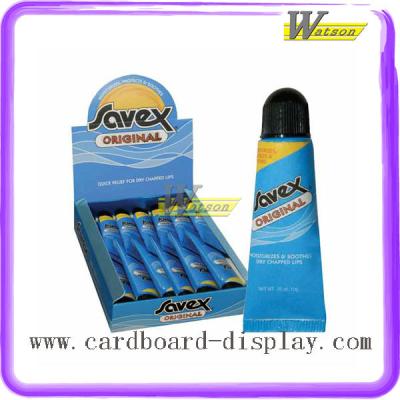 China Favex Recyclable Custom Template Cardboard Lip Balm Display Box for sale