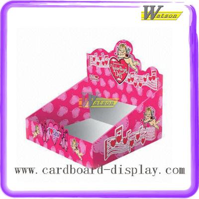 China Recyclable Design PDQ Love Display Corrugated Paper Box For Books for sale