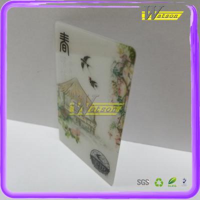 China Transparent/clear/translucent/semi-transparent card of high quality credit card size watch or jewelry packaging plastic card for sale