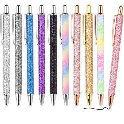 China Office & Gift Metal Ballpoint Pens Retractable Black Ink Medium Point Pretty 1.0 Millimeter Gift Pens For Office Supplies for sale