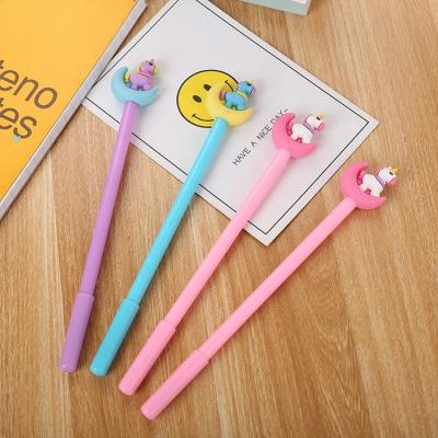 China Gift 0.5mm Liquid Ink Pens Notebook Pen Unicorn Gel Pen Office School Nonprofit Organizations Student Supplies for sale