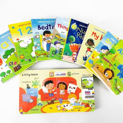 China The Very First Cardboard Words Preschool English Enlightenment Children's Book 10 Packs for sale