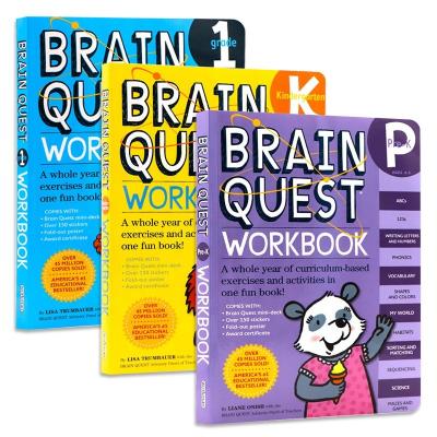 China Brain Quest Workbook 3 Categories for Pre-K/Kindergarten/Grade 1 29.8*21cm for sale