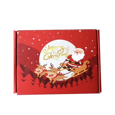 China Recycled Materials Christmas Color Box Extra Hard Paper Packaging Box Red Airplane Box for sale