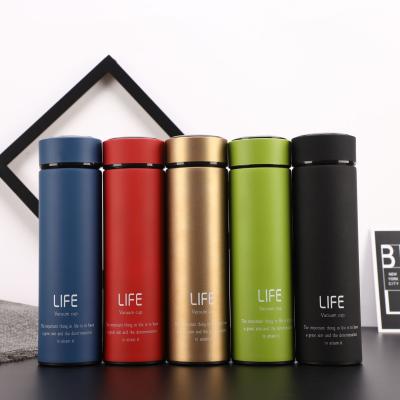 China Custom Wholesale Adults Logo 500ml Double Wall Travel Vacuum Flask Bottle Stainless Steel Thermos Mug For Water Coffee Milk Tea for sale