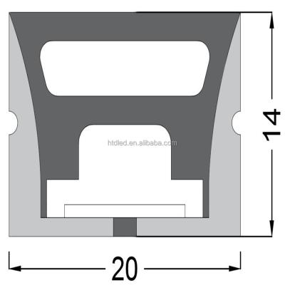 China Tools Product 20mm*14mm LED Auxiliary Lighting Front Lighting Neon Tube 10mm Silicone Neon PCB For Full Color Accessible Light Strip. for sale