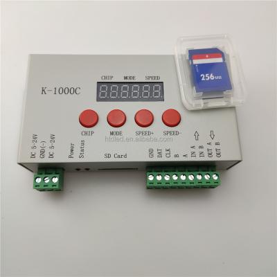 China K-1000C Programmable Controller Pixel Program LED Controller Led Lights RGB Controler LED Rheostat SD Board 2048 for sale