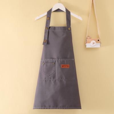 China Simple Custom Kids Aprons With Logo Custom In Cotton Material Apron for sale