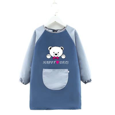 China Drinking Bib Aprons Washable Waterproof Kids Customized Logo Printing Apron For Kids for sale